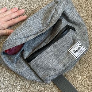 Herschel Gray Fanny Pack Crossbody bag